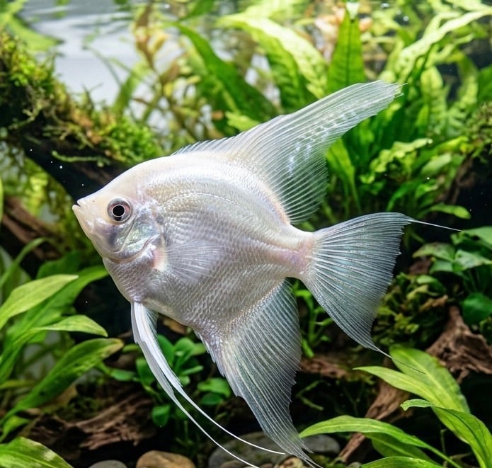 1-2" Platinum Angelfish - Unsexed