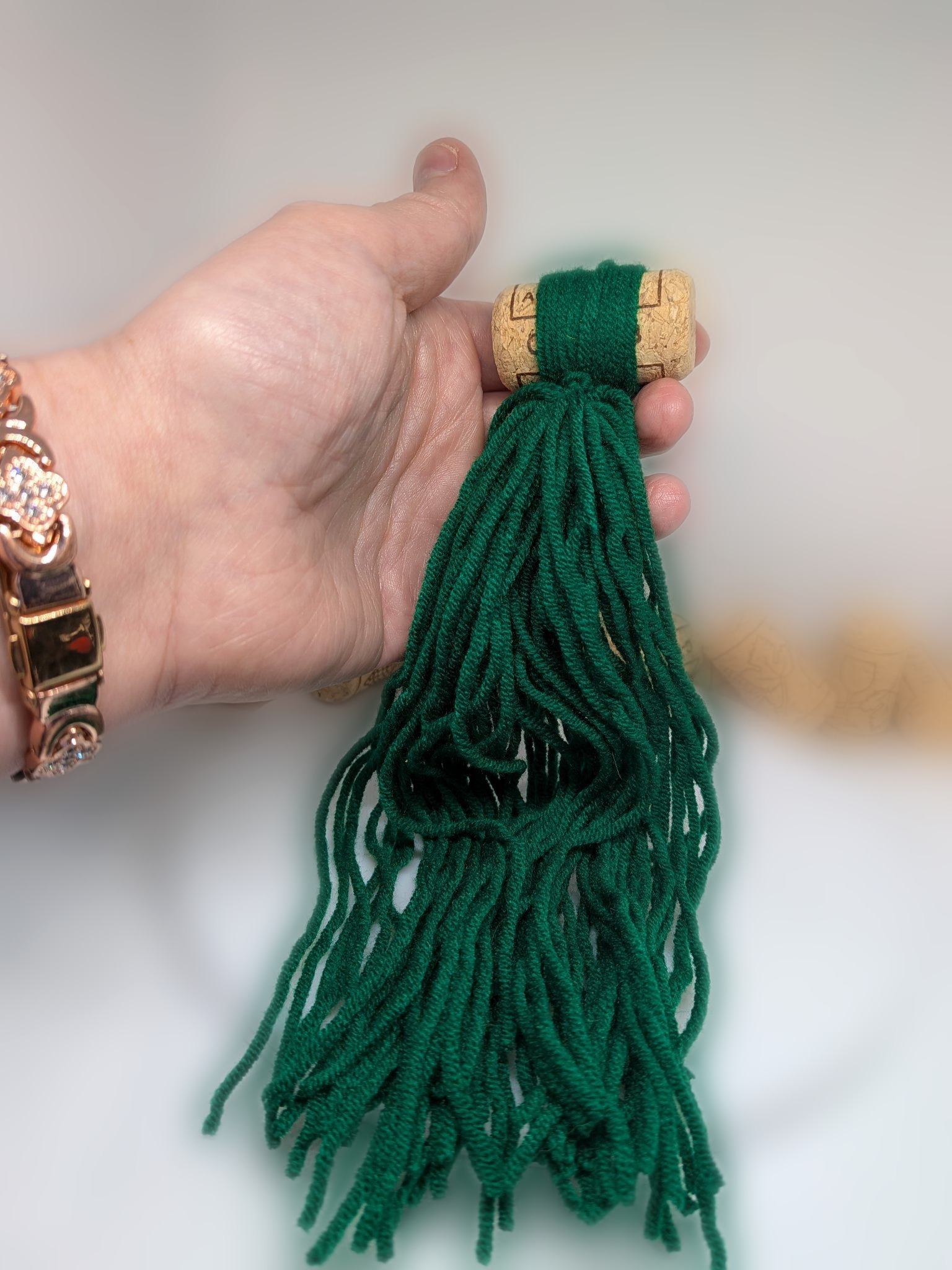 Gilled Gems Emerald Green "Malachite Canopy" Photoplankton Fry Mop Ball / Mock Ball — Seeded Fry Shelter — Handmade