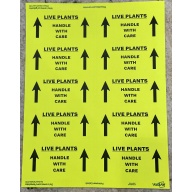 Live Plants shipping stickers 500 ct