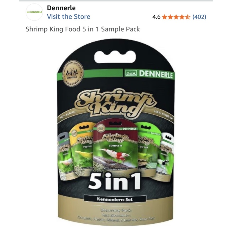 Shrimp King 5-in-1 Discovery Pack, Shrimp Food