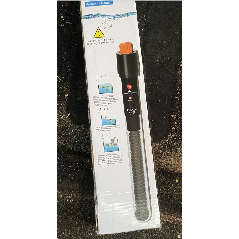 Brand new heater adjustable up to 80gal with suction cups