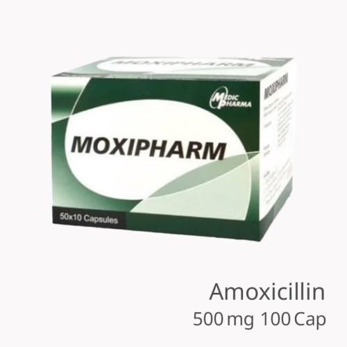 AMOXICILLIN 100 Capsules (500 mg per Capsule) Multi-Purpose Treatment Care & Health Support Fast Acting Formula