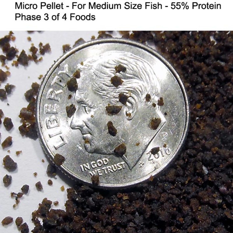 Micro Pellet - Phase 3 Food - 55% Protein - 4 oz.
