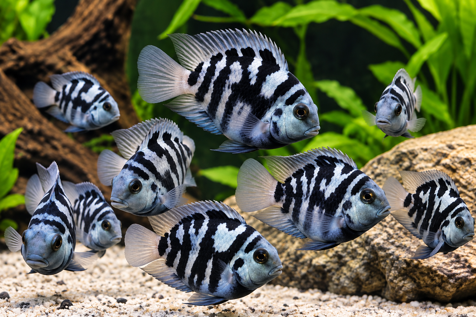 Polar Blue Parrot Cichlid 1/2-1 Inch - PLEASE READ DESCRIPTION FIRST